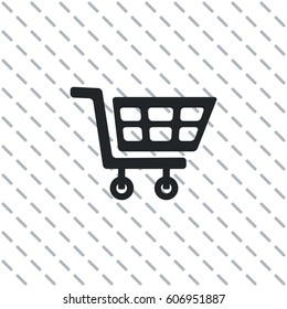 Cart for shopping, vector design element