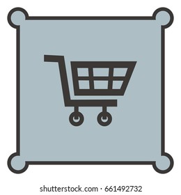 Cart for shopping, vector design element