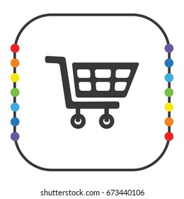 Cart for shopping, vector design element