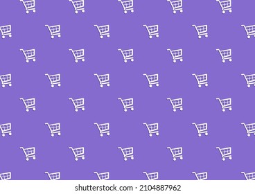 Cart symbol pattern wallpaper. Cart symbol. Cart sign vector. background.