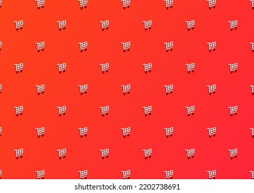 Cart symbol pattern wallpaper. Cart symbol. Cart sign vector. background.