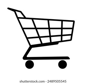 Cart symbol, Shopping Cart icon isolated, shopping trolly symbol, clip art trolly design vector, trolley sign, shopping trolley icon, Trolly Icon Vector Illustration, 