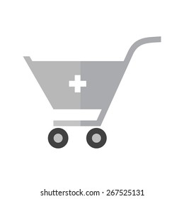 Cart, trolley, basket icon vector image. Can also be used for ecommerce, shopping, business. Suitable for web apps, mobile apps and print media.