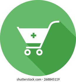 Cart, trolley, basket icon vector image. Can also be used for eCommerce, shopping, business. Suitable for web apps, mobile apps and print media.