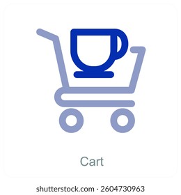 Cart and trolley icon concept