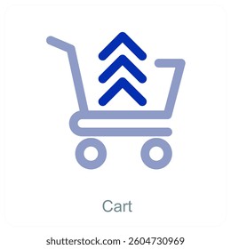 Cart and trolley icon concept