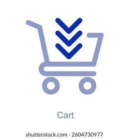 Cart and trolley icon concept
