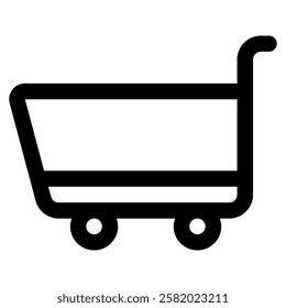 Cart Trolley Icon for E-Commerce Shop