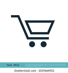 Cart Trolley Icon Vector Logo Template Illustration Design. Vector EPS 10.