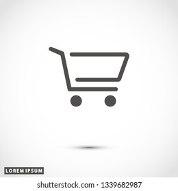 cart trolley vector icon