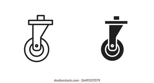 Cart trolley wheel icon Design Illustrations. editable web icons