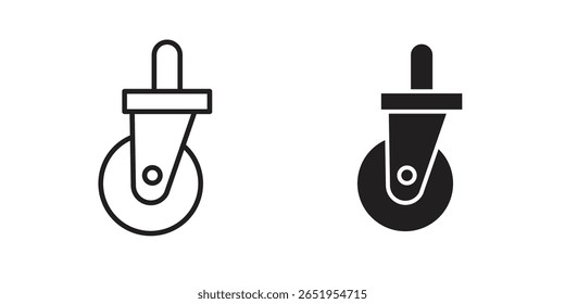 Cart trolley wheel icon. modern vector symbols set