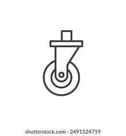 Cart trolley wheel icon symbol design collection