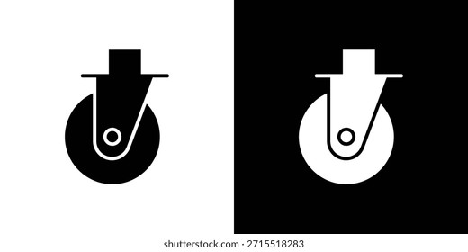 Warenkorb Laufrad Symbol Vektor, solide Illustration, Piktogramm Set.