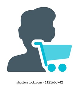 Cart User symbol