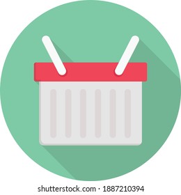 cart vector colour flat icon