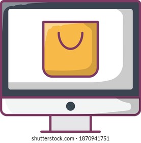 icono de color plano vectorial de carro