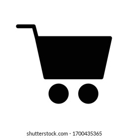 icono plano de glifo vectorial de carro
