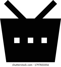 cart vector glyph flat icon 