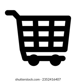 Cart Vector Glyph Icon For Personal And Commercial Use.
