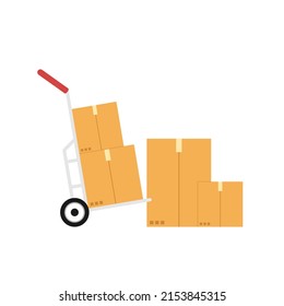 Vector de carro. Carro de mano. fondo de pantalla. espacio libre para texto. espacio de copia.
