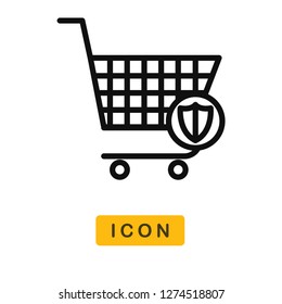 Cart vector icon