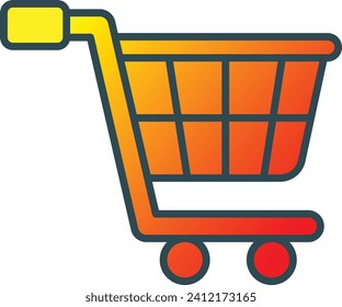 Cart vector icon. Can be used for printing, mobile and web applications.