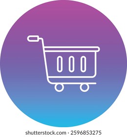 Cart vector icon. Can be used for printing, mobile and web applications.