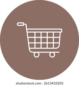 Cart vector icon. Can be used for printing, mobile and web applications.