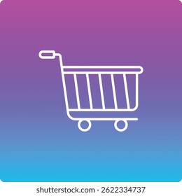 Icono de Vector Carrito. Se puede utilizar para aplicaciones de impresión, móviles y de Web.