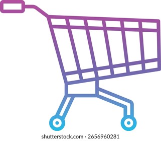 Icono de Vector Carrito. Se puede utilizar para aplicaciones de impresión, móviles y de Web.