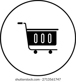 Icono de Vector Carrito. Se puede utilizar para aplicaciones de impresión, móviles y de Web.