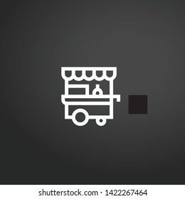 Cart vector icon. Cart concept stroke symbol design. Thin graphic elements vector illustration, outline pattern for your web site design, logo, UI. EPS 10.