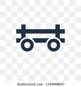 Cart vector icon isolated on transparent background, Cart transparency concept can be used web and mobile