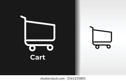 Cart Vector, Icon Or Logo Sign Isolated Symbol Illustration