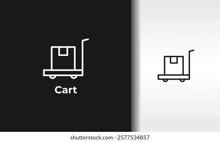 Cart Vector, Icon Or Logo Sign Isolated Symbol Illustration
