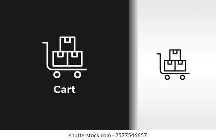 Cart Vector, Icon Or Logo Sign Isolated Symbol Illustration