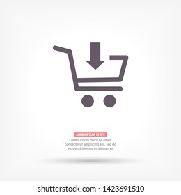 cart Vector icon . Lorem Ipsum Illustration design