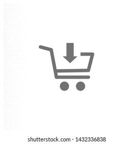 cart Vector icon . Lorem Ipsum Illustration design