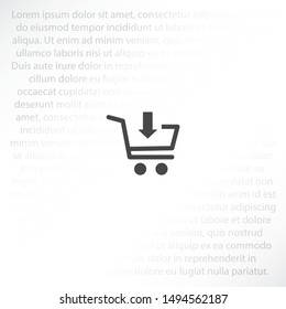 cart Vector icon . Lorem Ipsum Illustration design