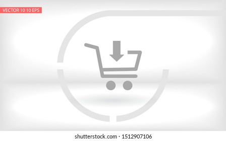 cart Vector icon . Lorem Ipsum Illustration design
