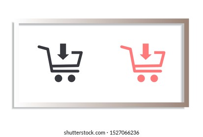 cart Vector icon . Lorem Ipsum Illustration design