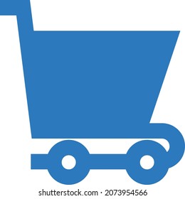 cart vector illustration isolated on a transparent background. glyph vector icons for concept or web graphics.