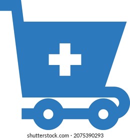 cart vector illustration isolated on a transparent background. glyph vector icons for concept or web graphics.