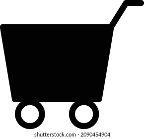 ilustración vectorial de carro aislada en un fondo transparente. iconos vectoriales de glifo para el concepto o gráficos web.