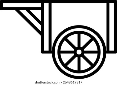 Carrito Vector Line Icon Design