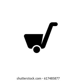 Cart vector logo illustration isolated sign symbol. Icon pictogram for web graphics
