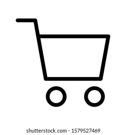 cart vector thin line icon 