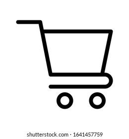 cart vector thin line icon 