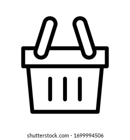 cart vector thin line icon 